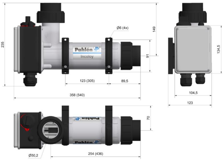 elektrinis sildytuvs pahlen aqua compact titanium