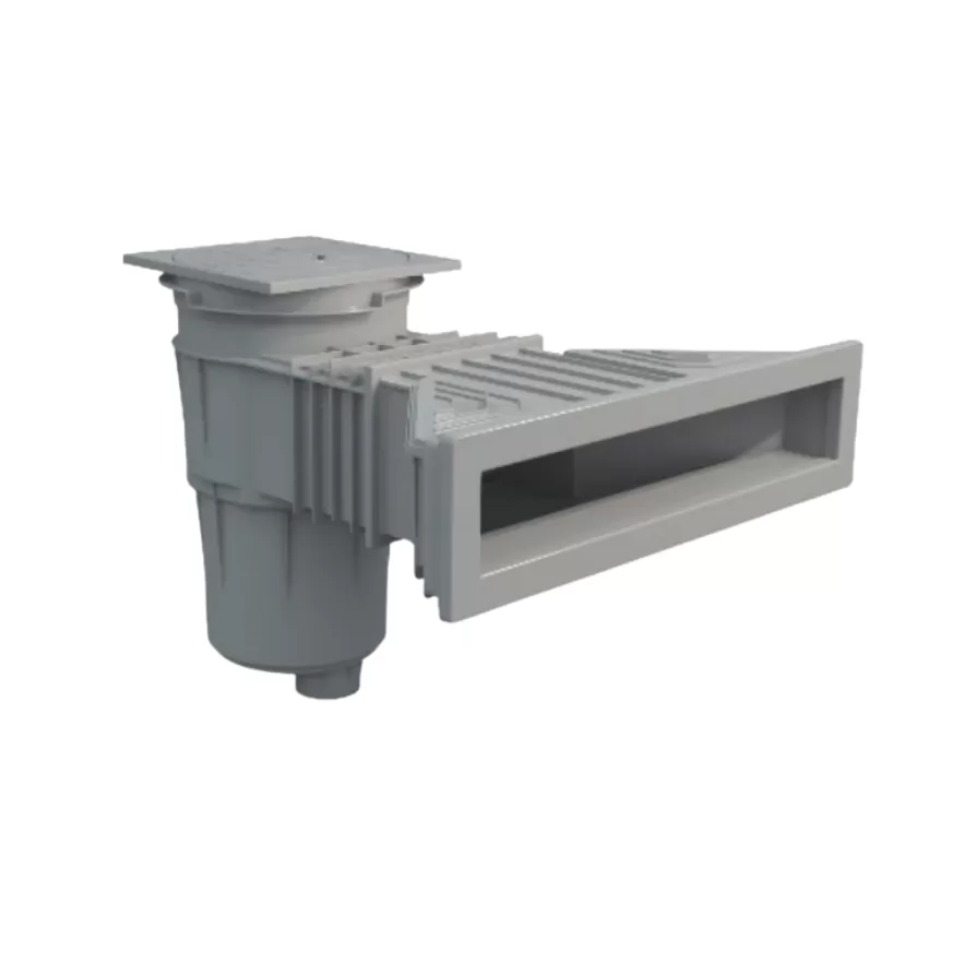 Skimeris SUPERSKIMMER 17,5 l su žalvariniais įdėklais, šviesiai pilkas (RAL7004)