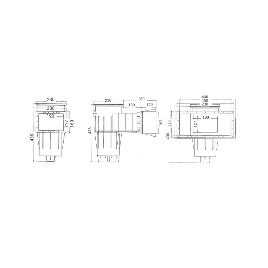 Cofies Premium skimeris 400 × 200 mm baseinams - Image 2