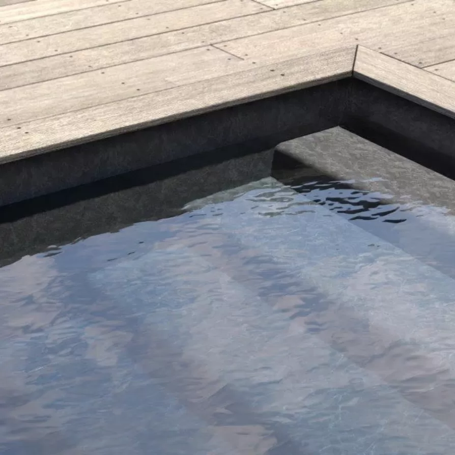 Aquasense 3D Black Marble PVC baseinų danga 25 m - Image 2