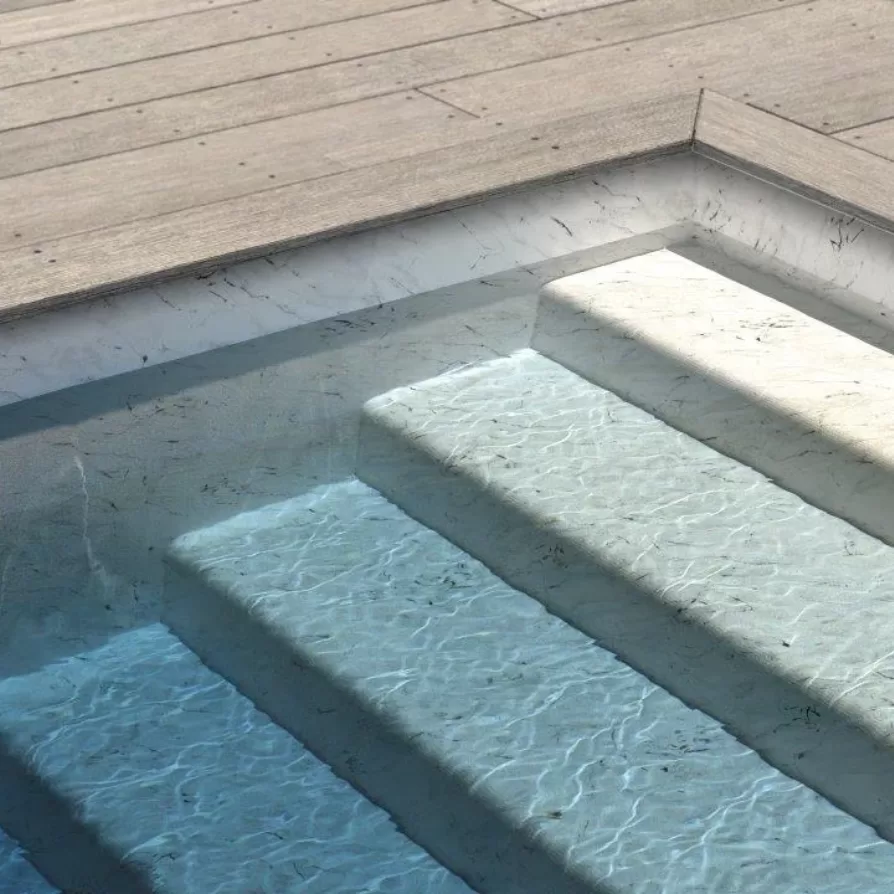 Aquasense 3D White Marble PVC baseinų danga 25 m - Image 2