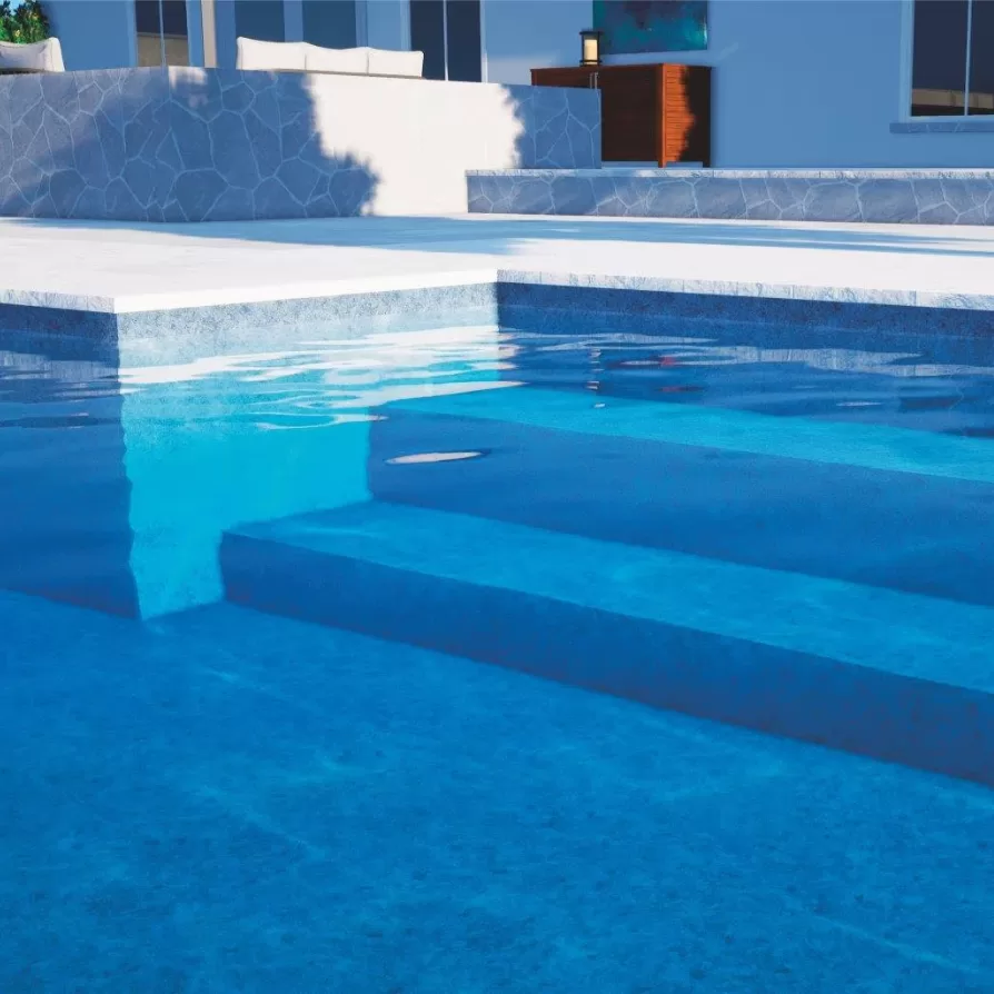 Aquasense 3D Granite Blue PVC baseinų danga 25 m - Image 2