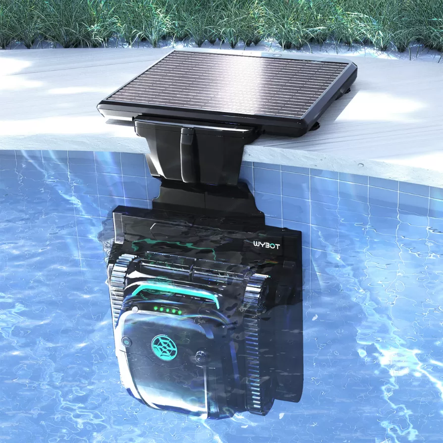 WYBOT S2 SOLAR – baseino valymo robotas su saulės energija įkraunama stotele - Image 9