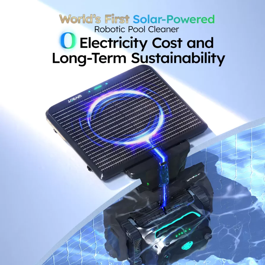 WYBOT S2 SOLAR – baseino valymo robotas su saulės energija įkraunama stotele - Image 7