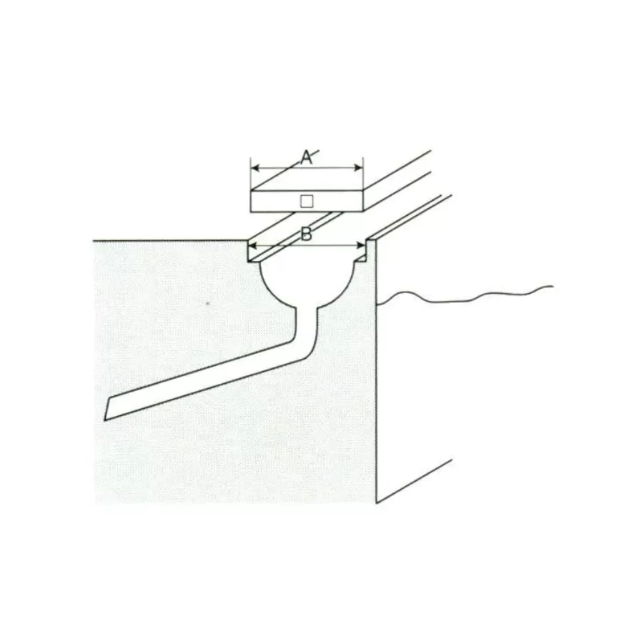Kripsol MP200-LAF kraštinis profilis, 2 m - Image 2