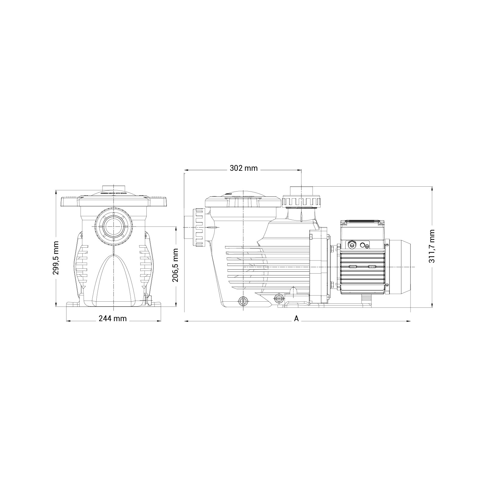 Siurblys K-FLO 0.33HP HAYWARD®