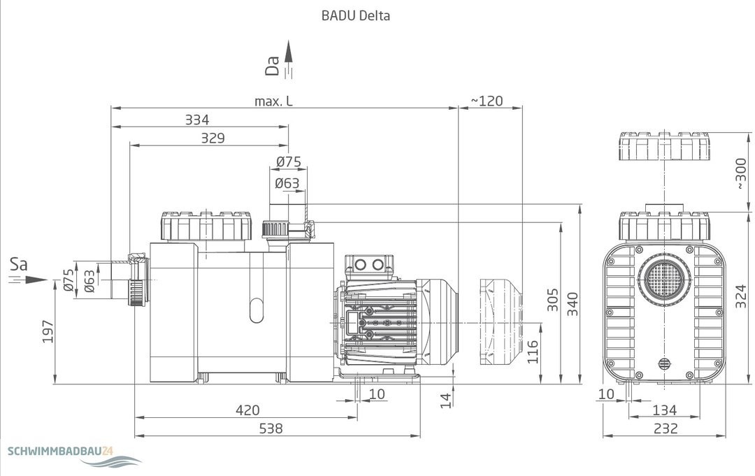 Siurblys Badu Delta 22