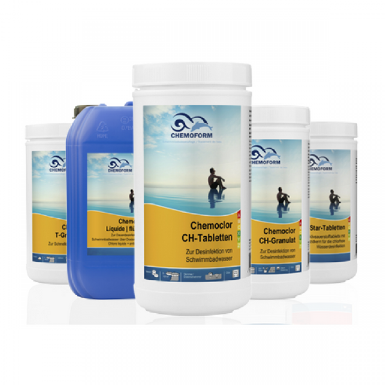 Lėto tirpimo chloro tabletės 5kg 200gr